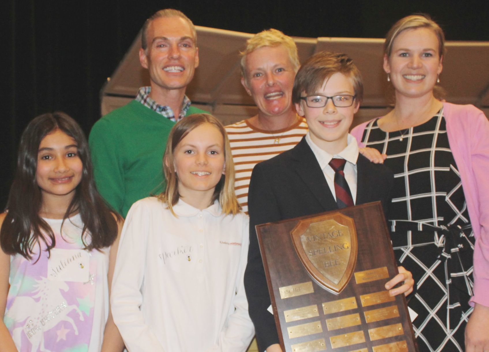 Winners of St. Helena Junior Women's Club 44th Annual 5th Grade Spelling Bee